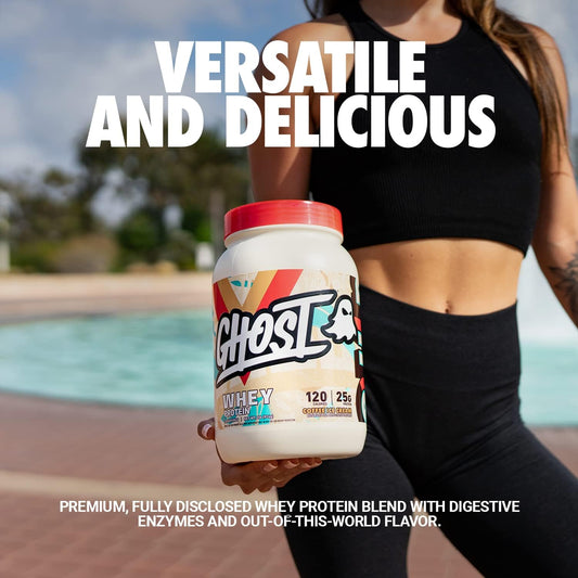 Ghost Whey Protein Powder, Coffee Ice Cream - 2LB Tub