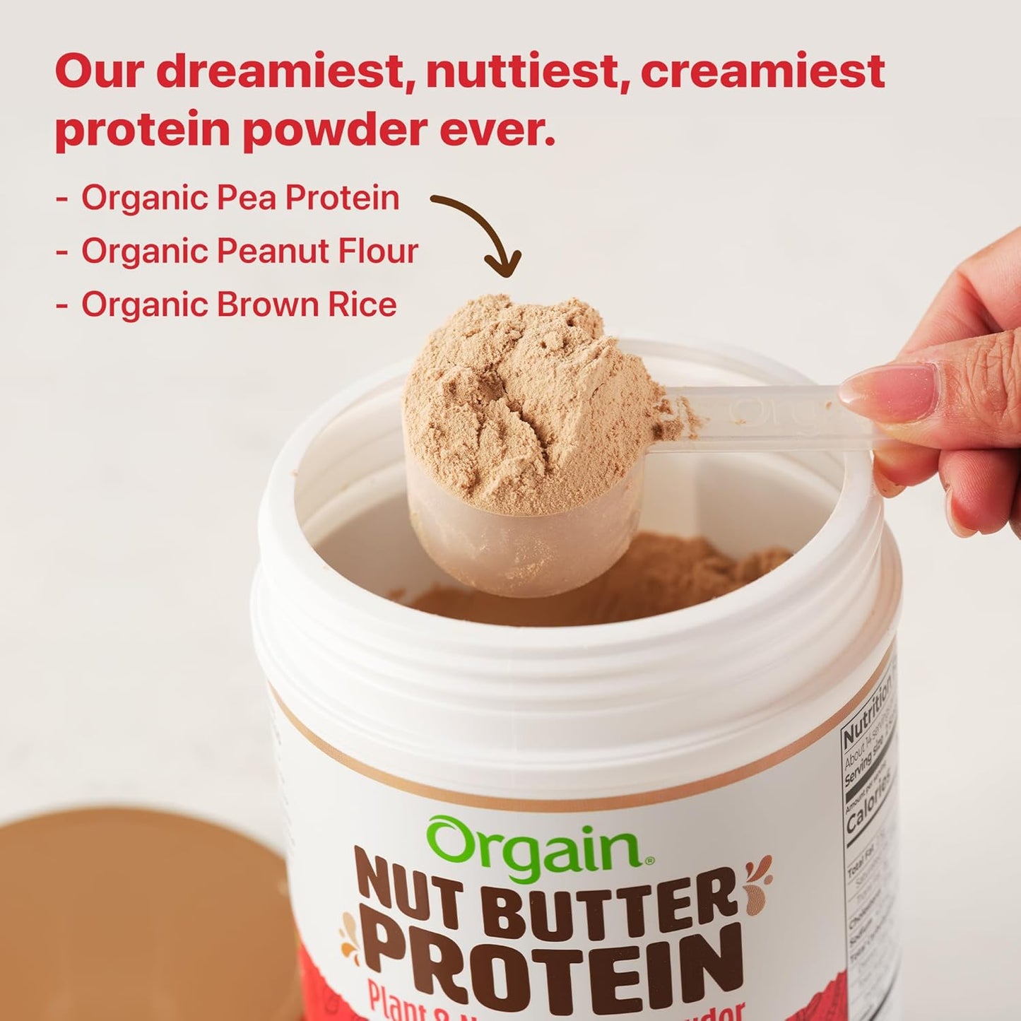 Organic Vegan Nut Butter Protein Powder