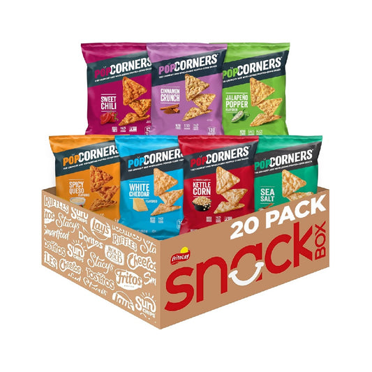 PopCorners Popcorn Snacks, 1 oz (20 packs) (Variety may vary)