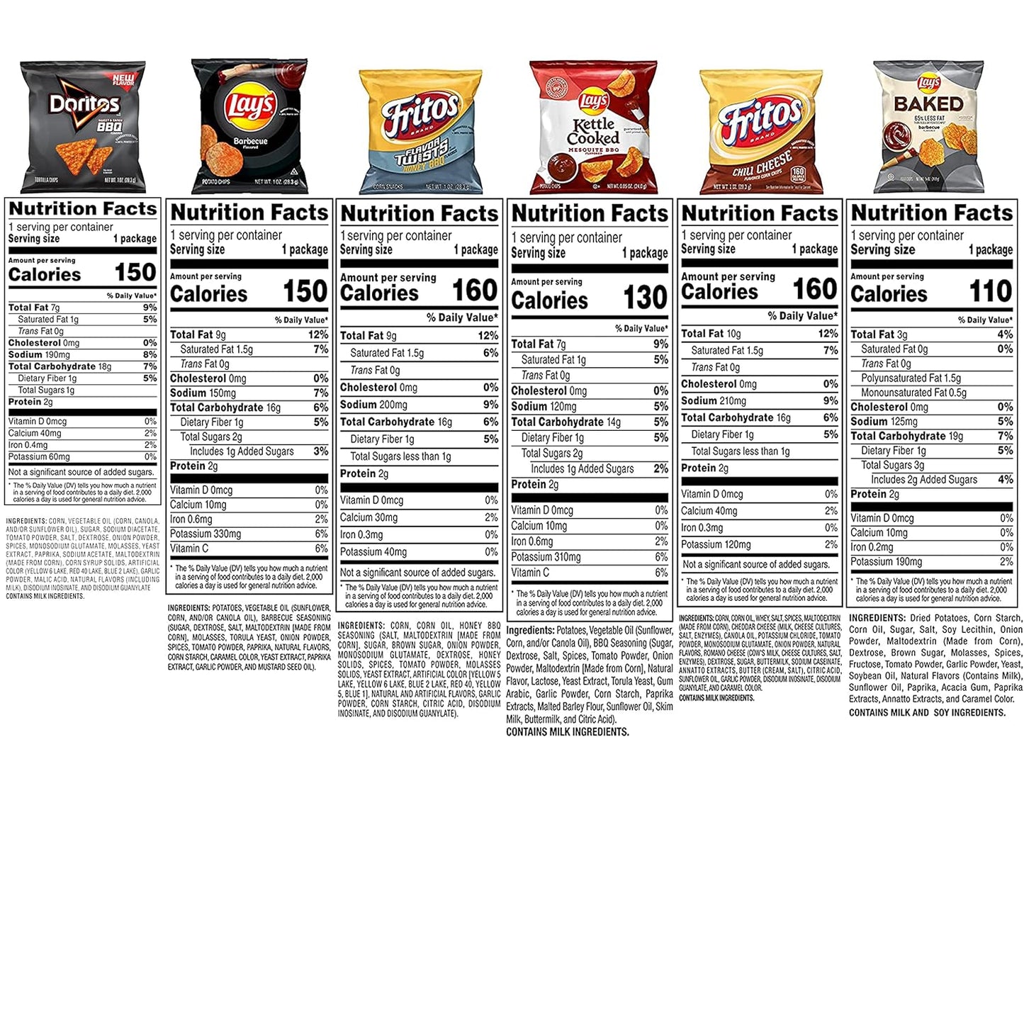 Frito Lay Flamin' Hot Mix, Variety Pack (Pack of 40), Packaging May Vary