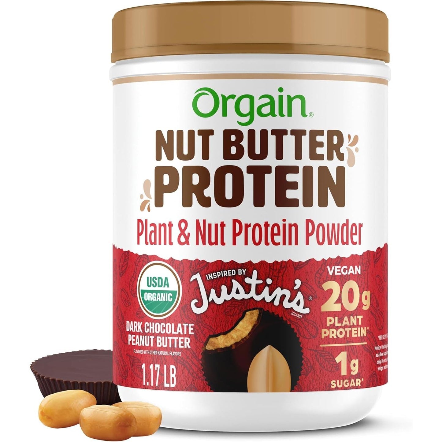 Organic Vegan Nut Butter Protein Powder