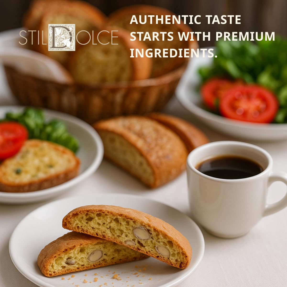 Stildolce Biscotti Assorted Italian Biscotti, No Preservatives, 8.8 oz Bag, 3 Pack