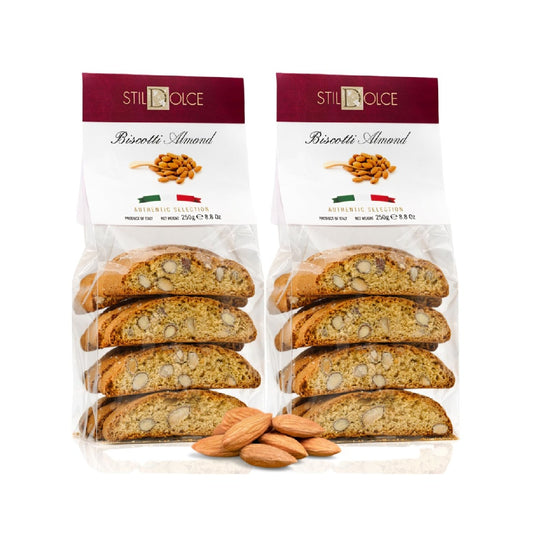 Stildolce Biscotti Assorted Italian Biscotti, No Preservatives, 8.8 oz Bag, 3 Pack