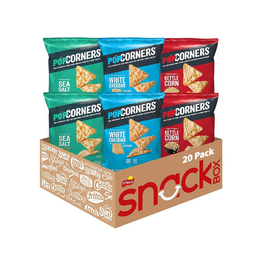PopCorners Popcorn Snacks, 1 oz (20 packs) (Variety may vary)
