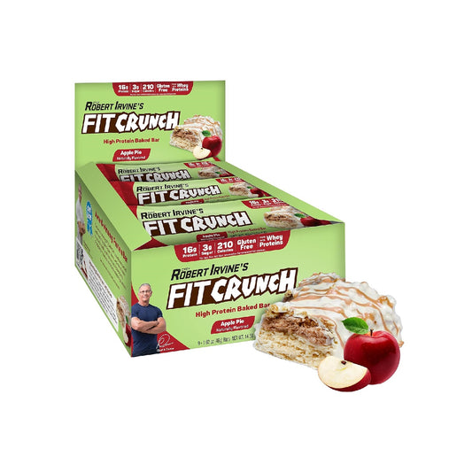 FITCRUNCH Protein Bars, 6-Layer Baked Bar, 3g of Sugar, Gluten Free & Soft Cake Core (9 Count)