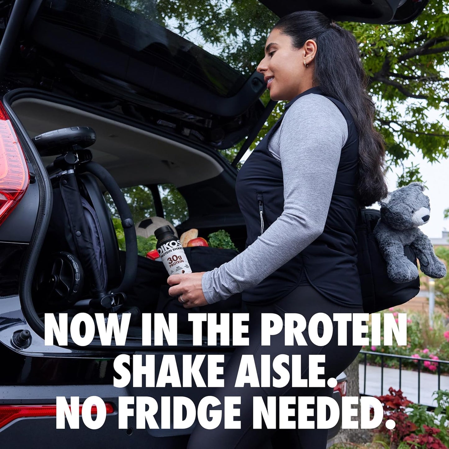 Oikos Protein Shake, 30g High Protein Drinks, Ready to Drink, 5g Prebiotic Fiber, 12 fl oz Bottle