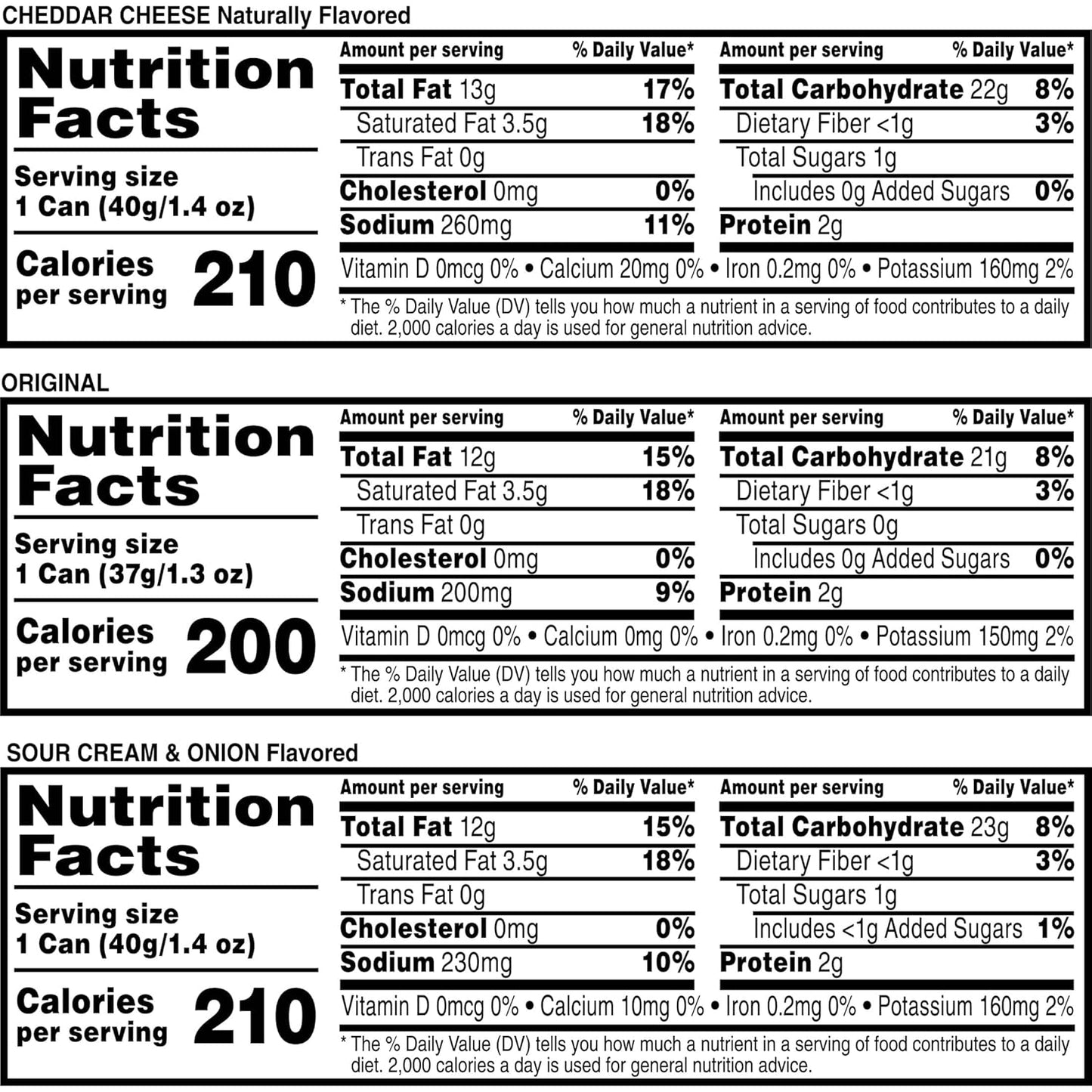 Pringles, Office & Kids Snack, Grab & Go, Assorted Pack (16 Cans)