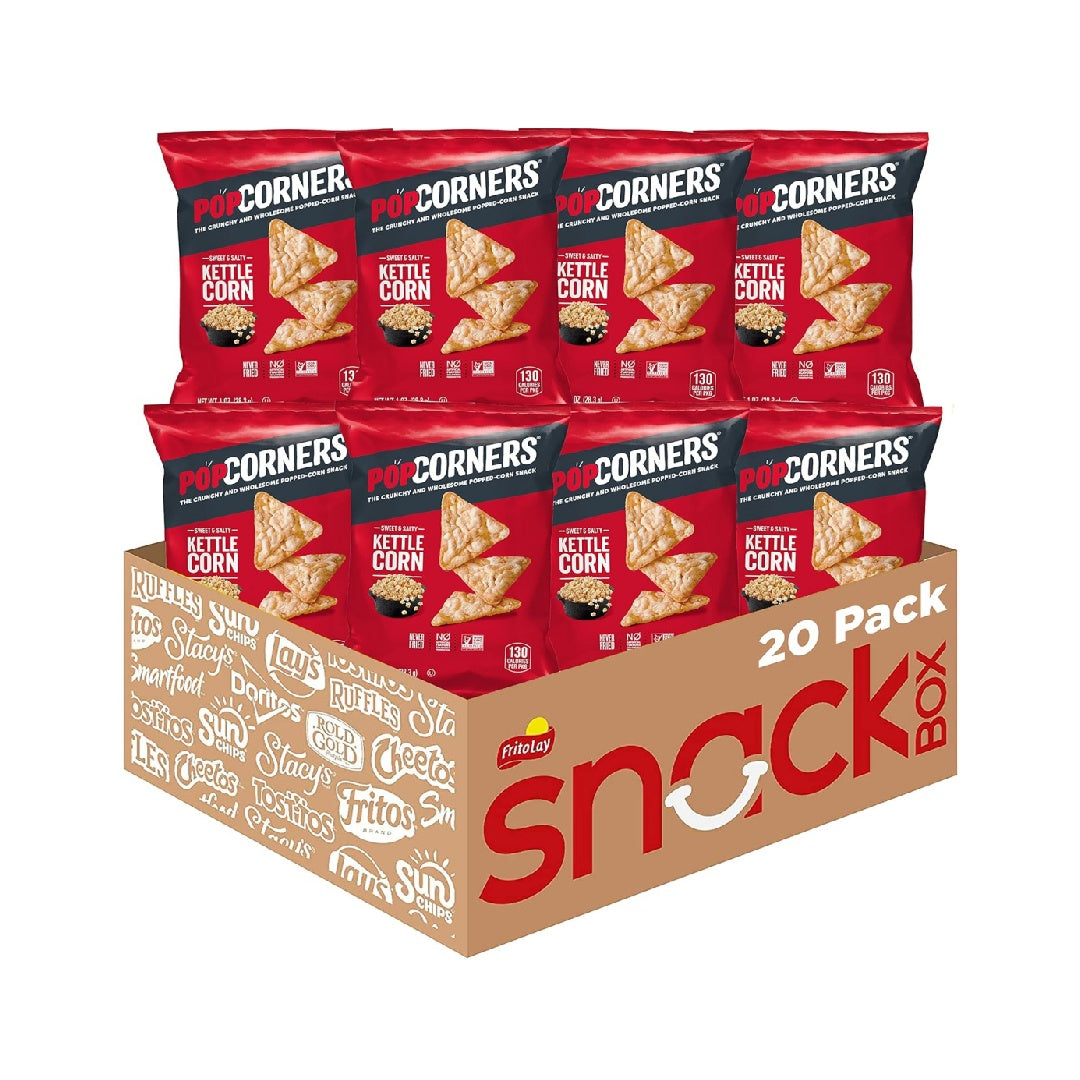PopCorners Popcorn Snacks, 1 oz (20 packs) (Variety may vary)