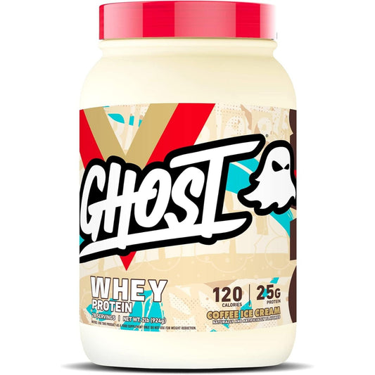 Ghost Whey Protein Powder, Coffee Ice Cream - 2LB Tub